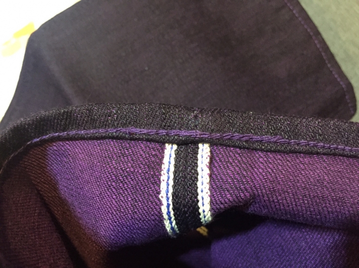 Pure Blue Japan P.B.J XX-014 PURPLE FACE -TAPERED SLIM 紫染