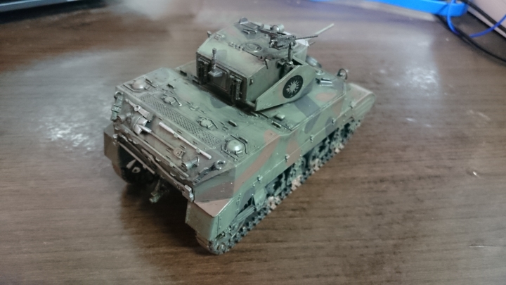 Tamiya 1/35 M5A1國軍三色迷彩版