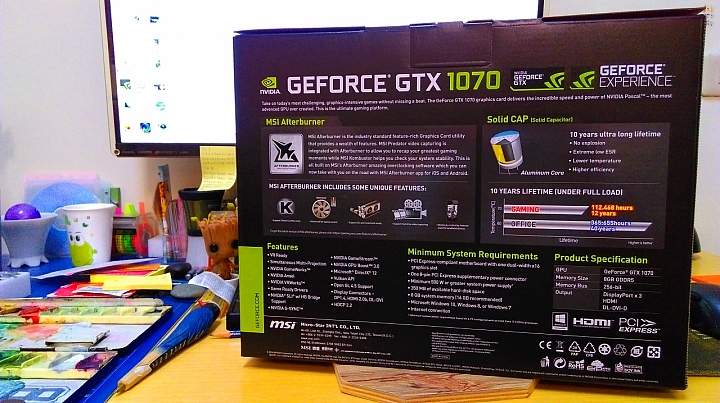 [參考版] MSI GEFORCE GTX 1070 FOUNDERS EDITION