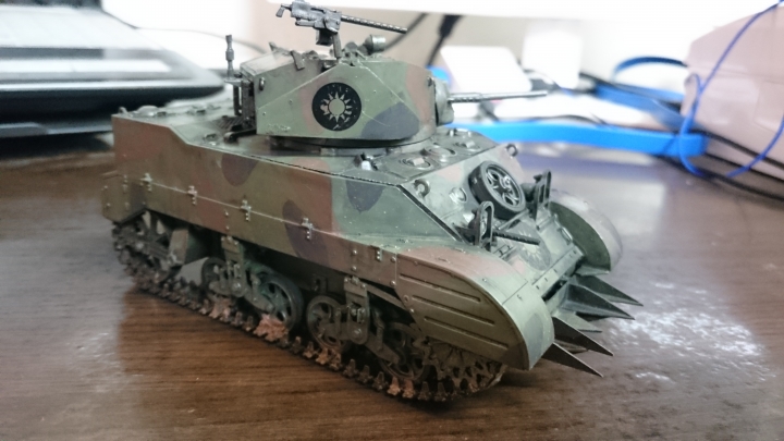 Tamiya 1/35 M5A1國軍三色迷彩版