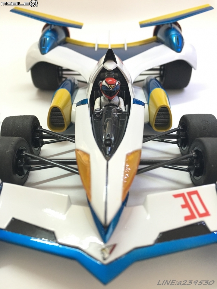 (青島分享) 1/24 閃電霹靂車ZERO版 超級阿斯拉 AKF-11 風見隼人 金屬塗裝