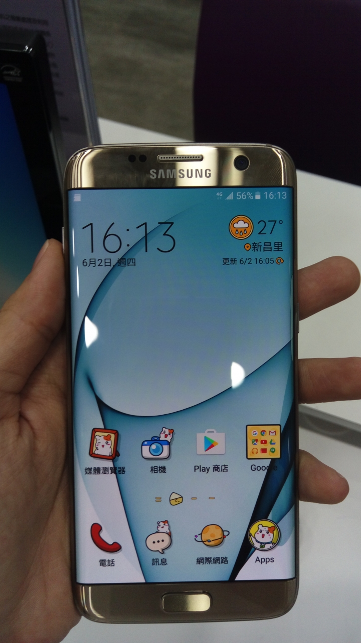 SAMSUNG s7 edge 倒黑影情形