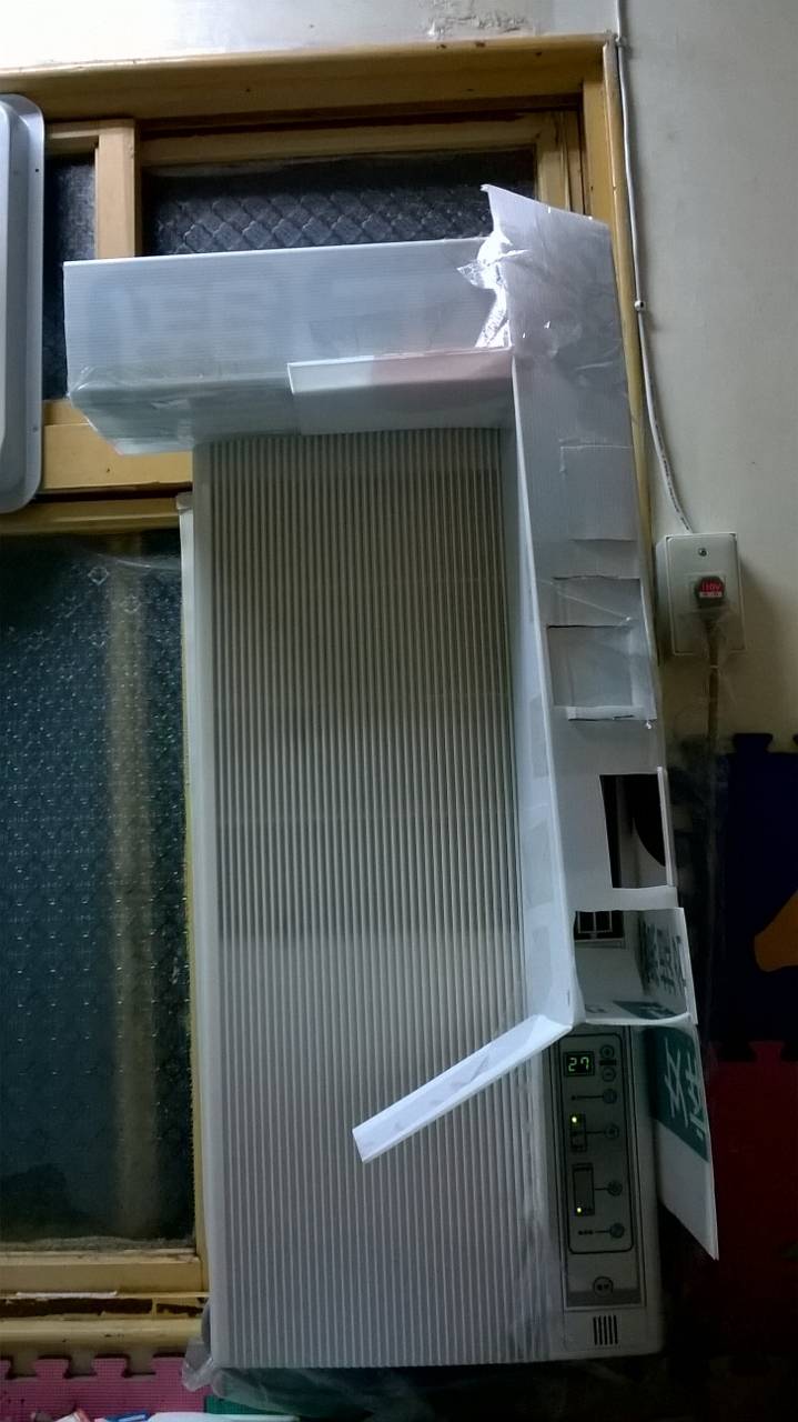三洋直立式窗型冷氣SA-F221A DIY導風管