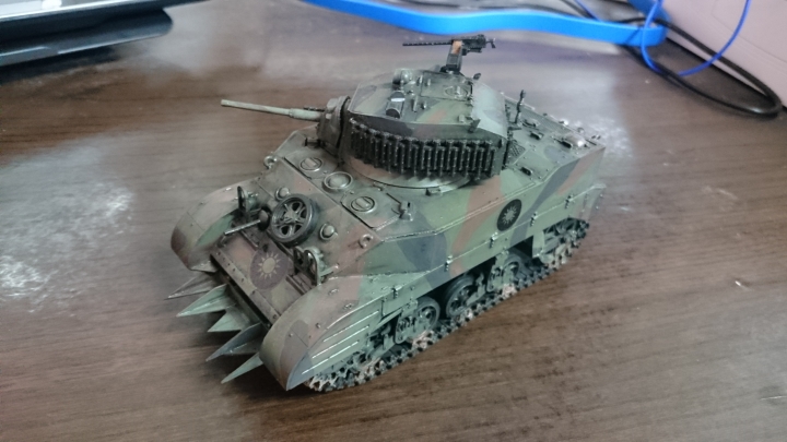 Tamiya 1/35 M5A1國軍三色迷彩版