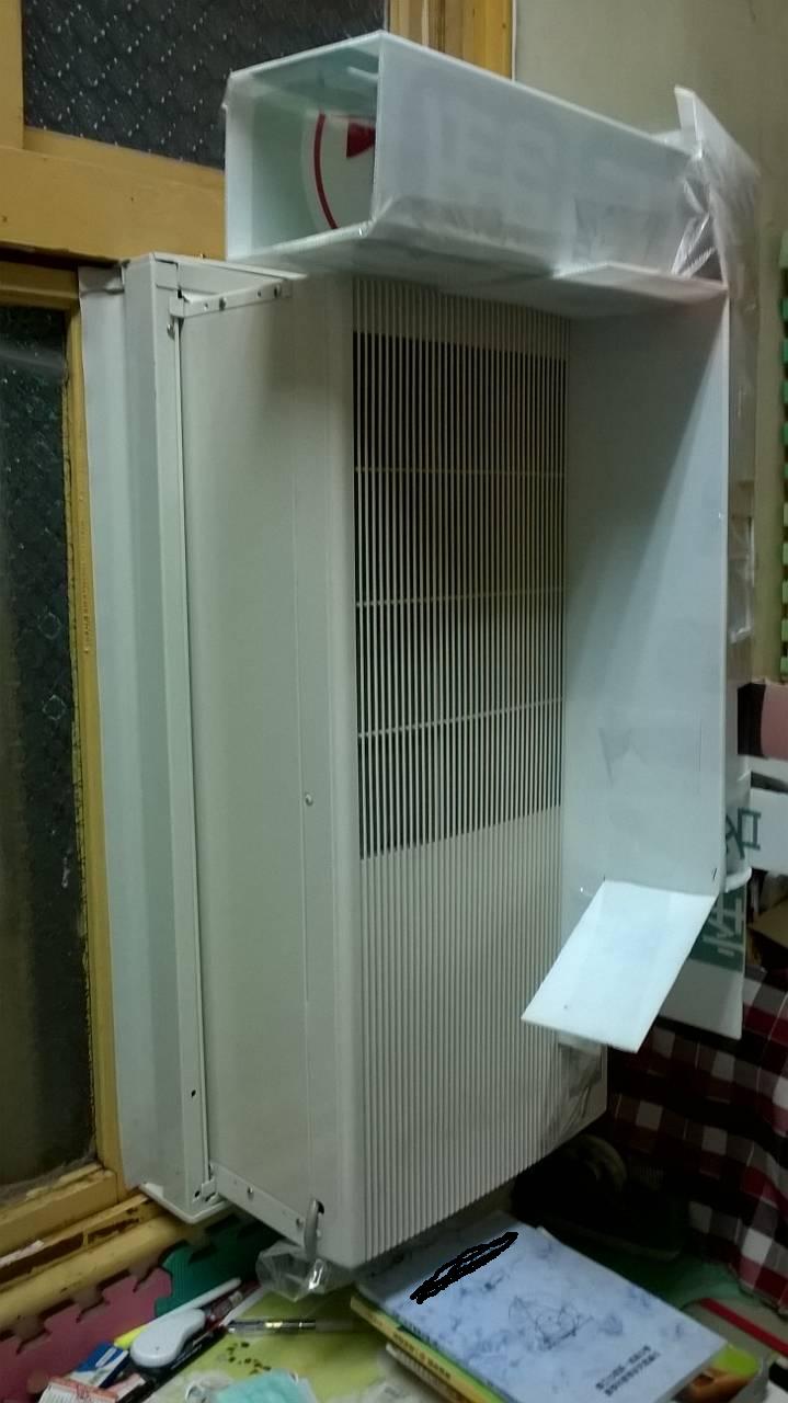三洋直立式窗型冷氣SA-F221A DIY導風管