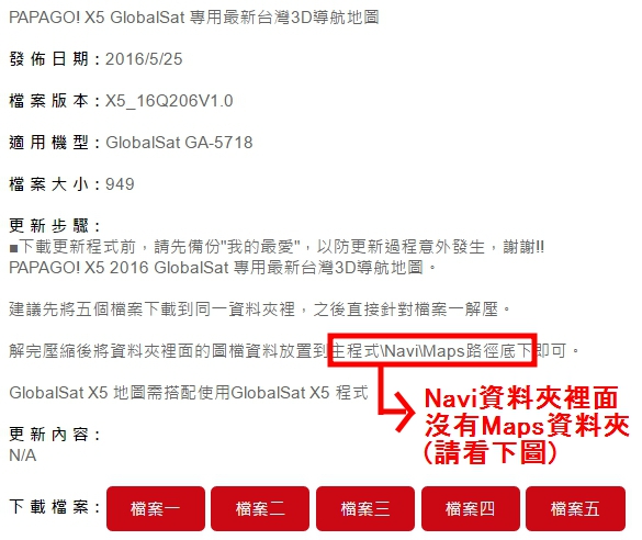 環天 GA-5718 圖資下載問題!急用!