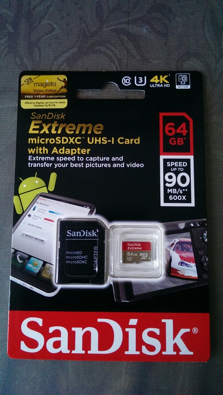 SanDisk Extreme microSDXC 64G讀寫意外的好?