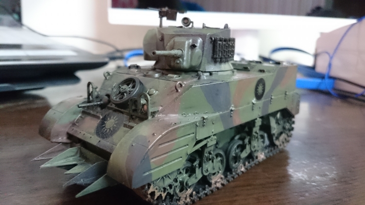 Tamiya 1/35 M5A1國軍三色迷彩版