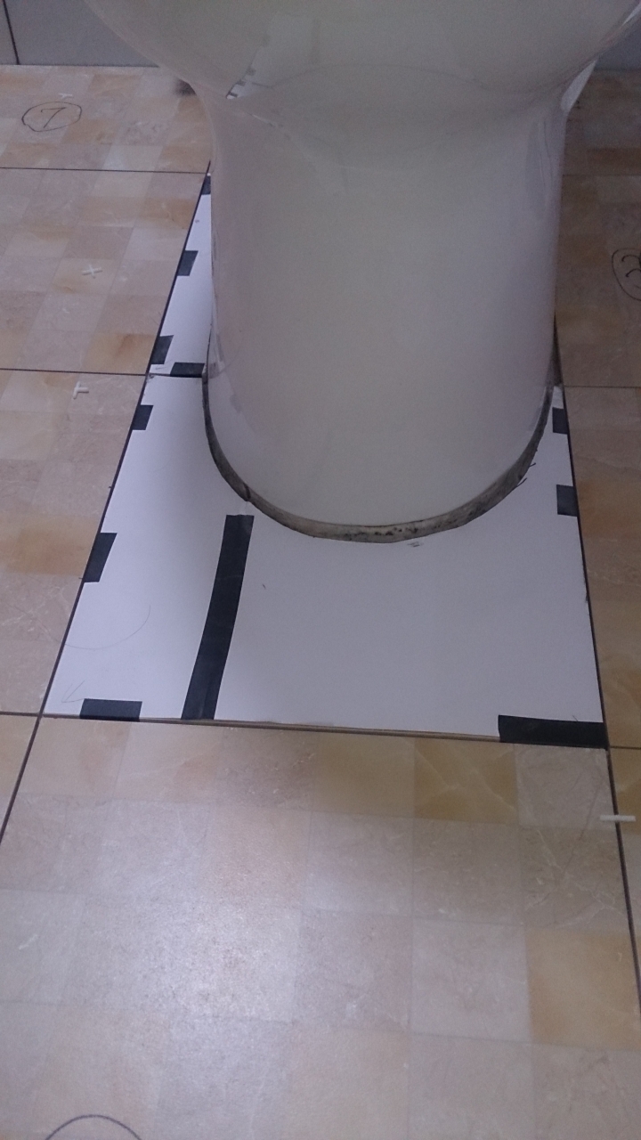 DIY 浴室磁磚 + 樂土176防水粉