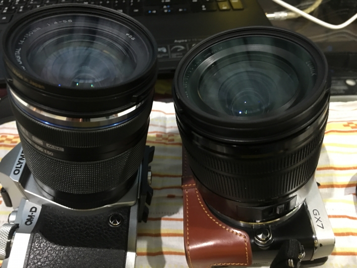14-150mm ii(o) vs 14-140mm ii(p) 外觀大小簡易分享