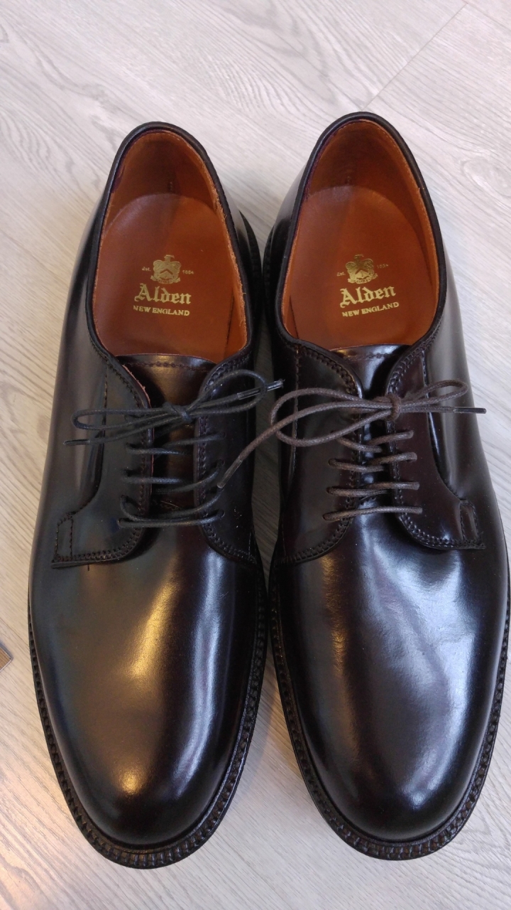 Alden Plain Toe Blucher #990 Shell Cordoven