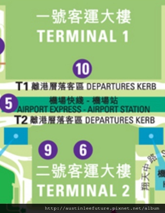 香港機場與機場快線及市區預辦登機