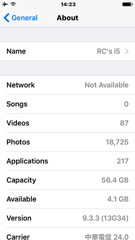 ios 932 的耗電（更新 935）