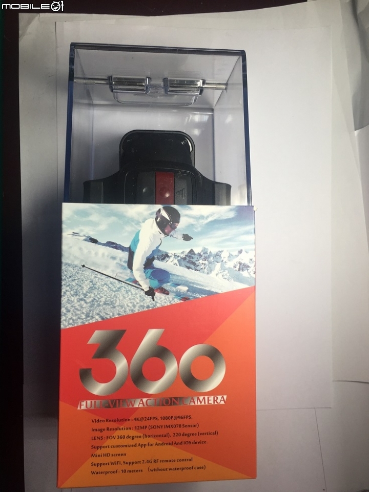 CUBE 360H 220-360度全景VR運動/機車攝影機(4K款)