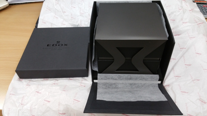 開門撿箱子 : EDOX  CHRONORALLY  BLACK