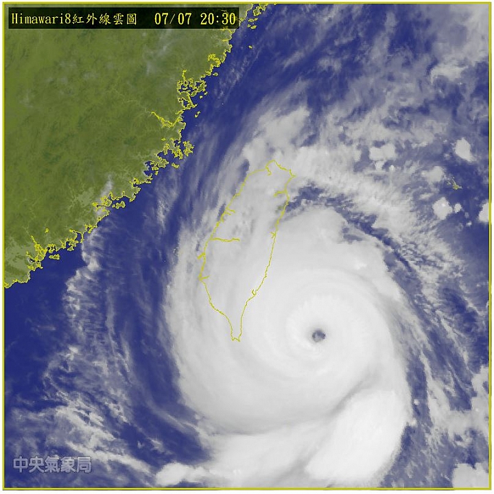 尼伯特強颱(接近上限)-台灣沉沒!!!