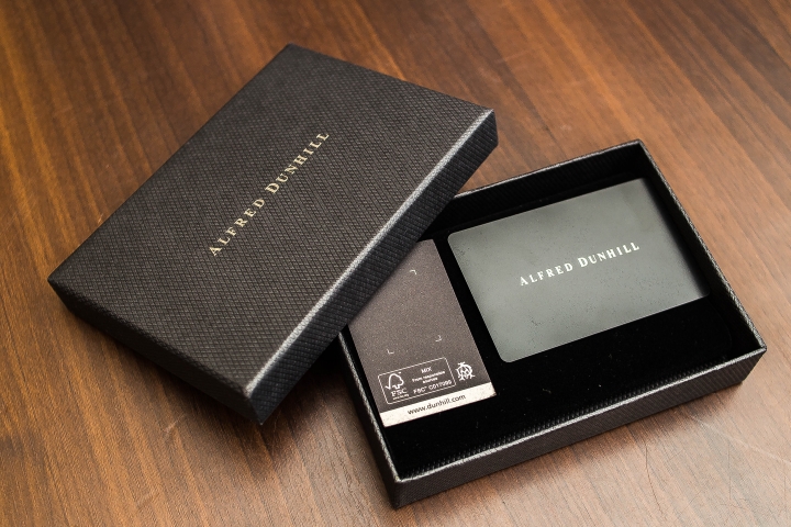 【開箱】Alfred Dunhill 真皮卡片夾