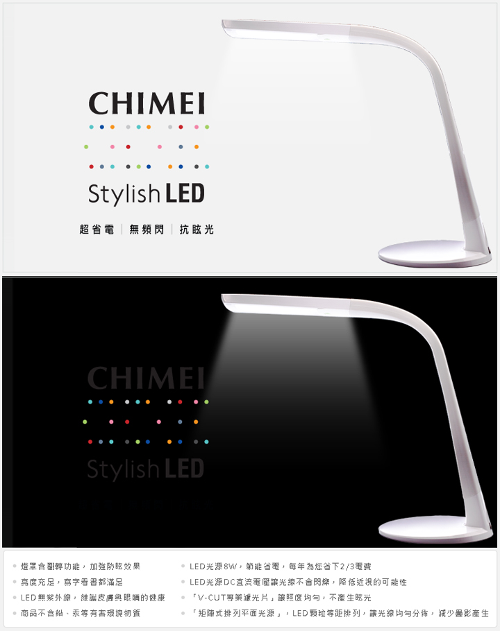 BenQ WiT 螢幕閱讀檯燈簡易開箱 與 CHIMEI WING 時尚LED檯燈初體驗