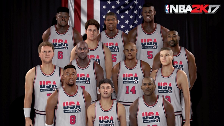 NBA 2K17收錄1992史上最強夢幻一隊