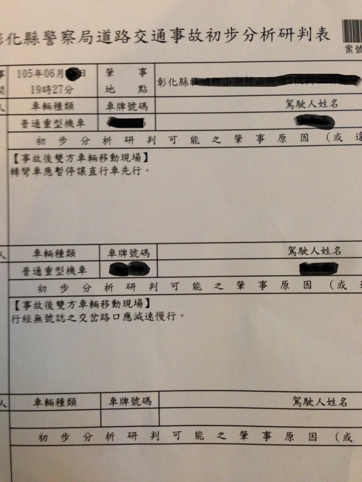 車禍調解請益!