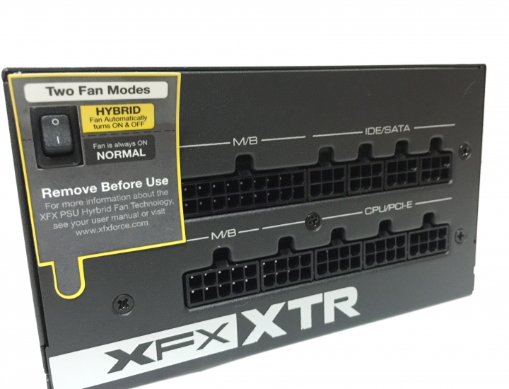 全模組化 Hybrid風扇控制 XFX XTR550金牌電源