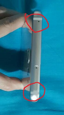 請教note7側邊上方和下方兩條白色透明