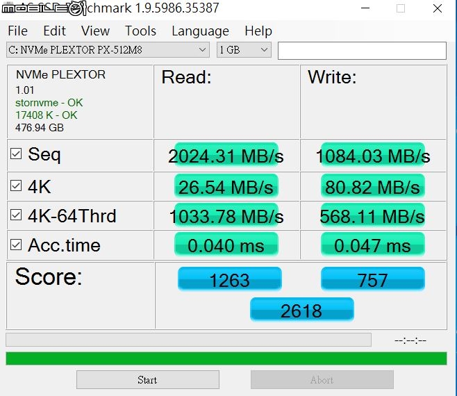 [開箱]Plextor PCI-E SSD M8peY  512GB  NVMe