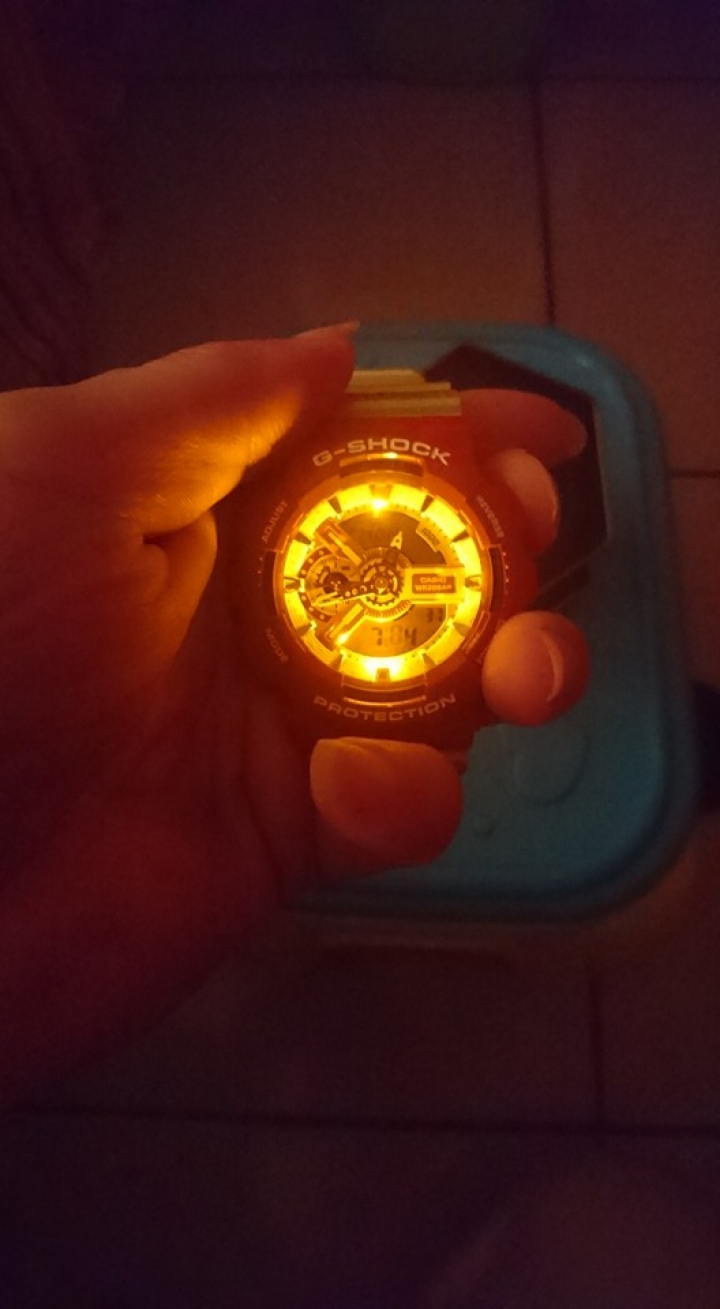 G-SHOCK鋼鐵人配色雙顯錶(GA-110CS-4A)簡易開箱