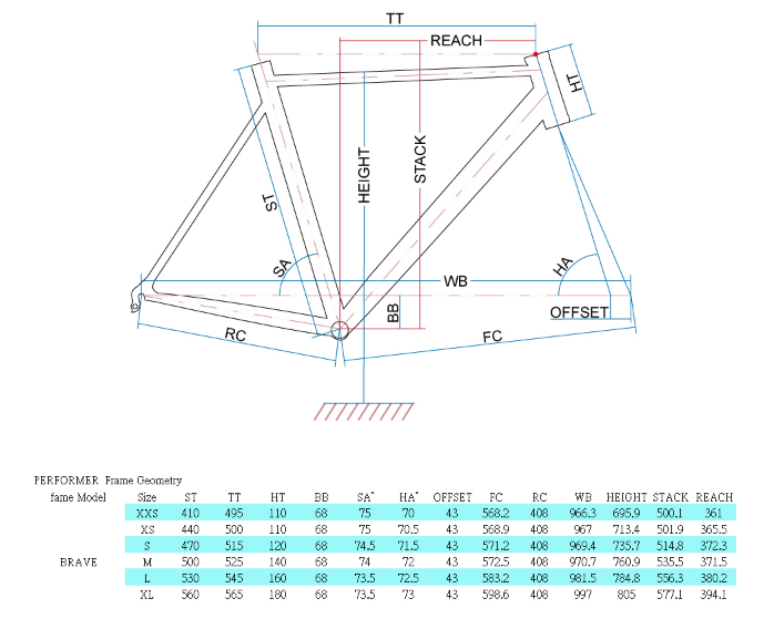 Performer BRAVE TIAGRA & Giant CONTEND SL 2
