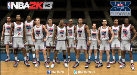 NBA 2K17收錄1992史上最強夢幻一隊