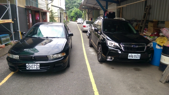 Galant黑&Forester黑相遇
