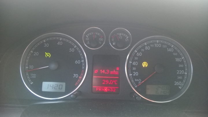 VW Passat1.8T B55 故障燈號