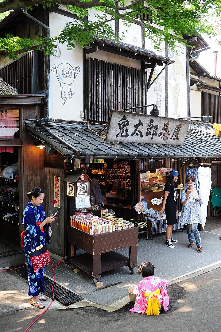 搭京王電鐵，遊西東京。高尾山纜車。深大寺_鬼太郎茶屋