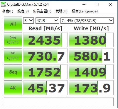 請大神求救 , 我的 Plextor M8PE 1TB 是不是哪裡有問題?