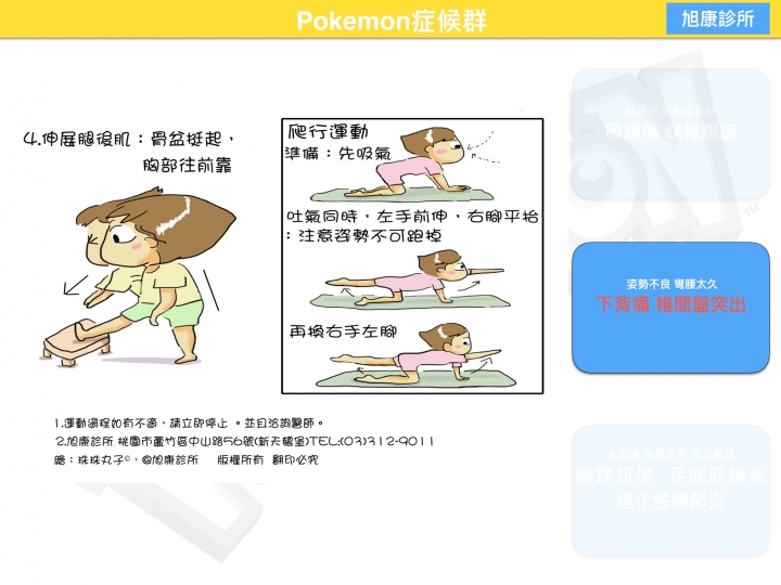 沈迷Pokemon造成的運動傷害  大家好 小弟是復健科醫師，有空喜歡做衛教單給大家參考參考