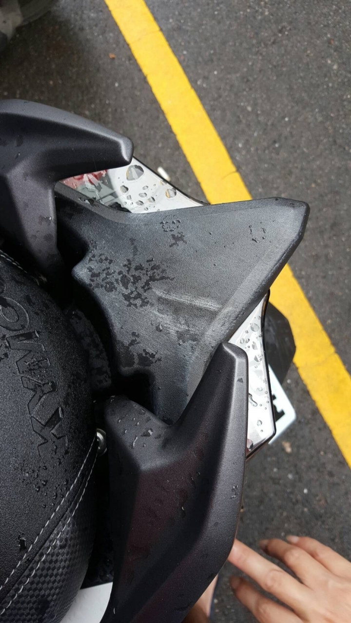 颱風過境，新車變舊車@@