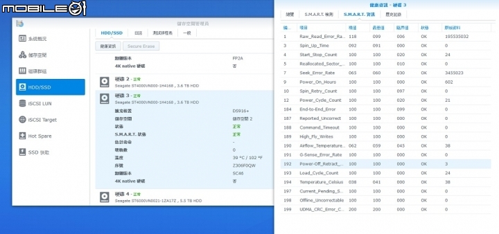 在DS916 上的 硬碟使用問題