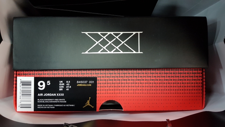 AIR Jordan XXXI 入手簡易開箱
