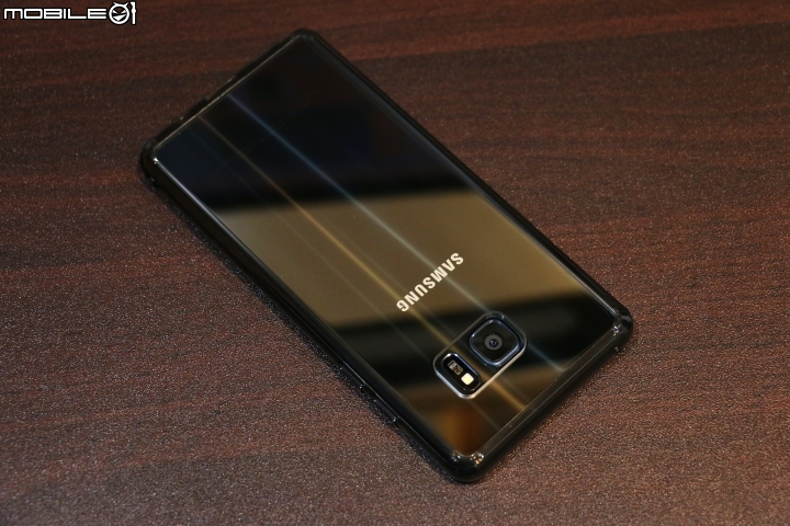 Note7擎天黑實裝保護殼分享