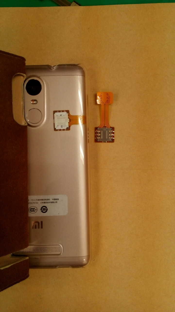 紅米Note3雙卡加SD卡簡便改法