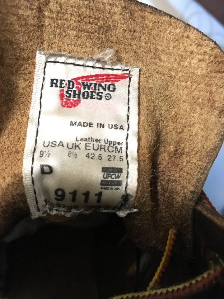 詢問 red wing 9111 真假 內有多圖