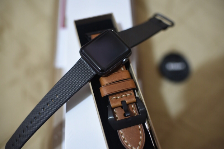 Apple Watch 皮革錶帶分享