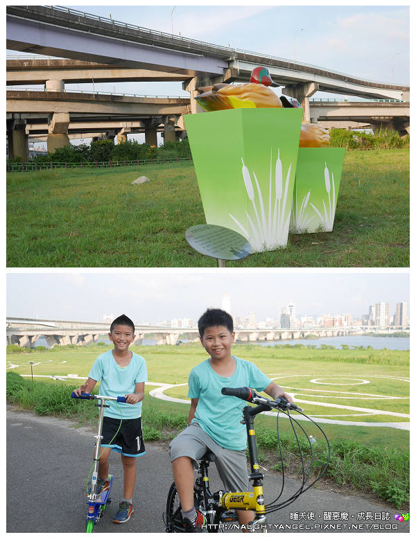 新北市鴨鴨地景藝術公園，超吸睛！地表最狂！可騎單車順遊重新橋市集、星光碼頭