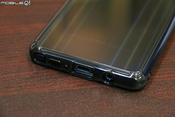 Note7擎天黑實裝保護殼分享