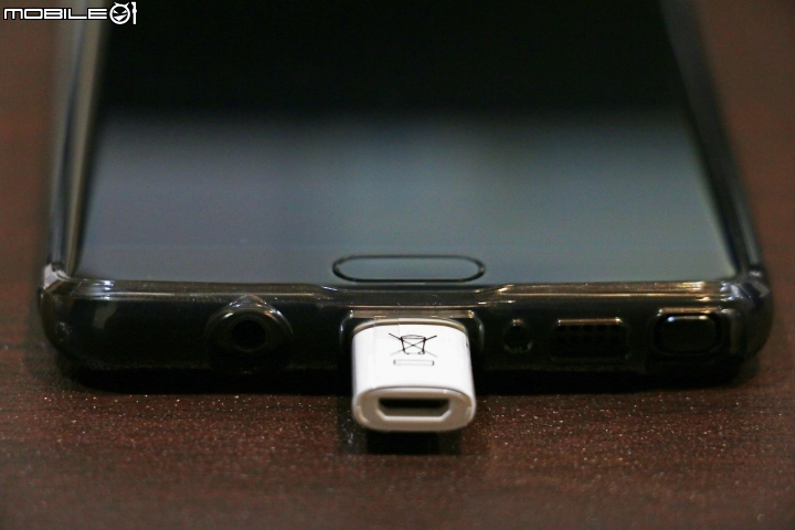 Note7擎天黑實裝保護殼分享