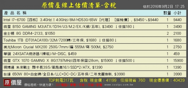 40K組電腦 求各位大大健檢跟推薦換件