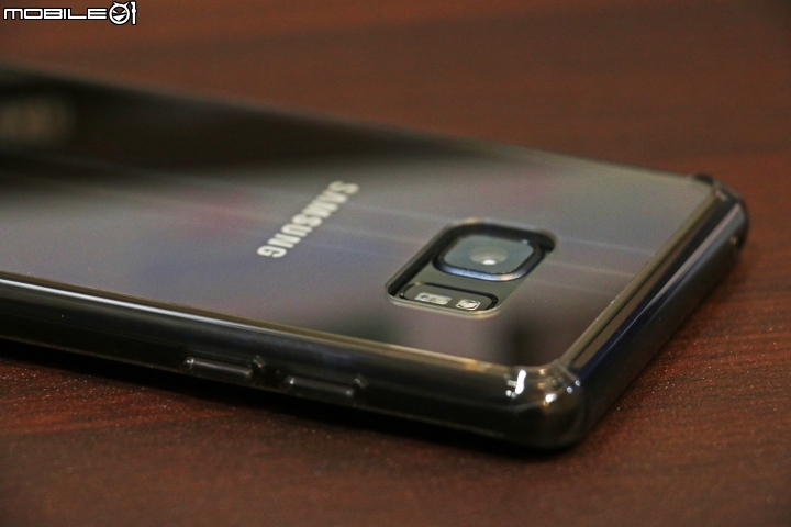 Note7擎天黑實裝保護殼分享