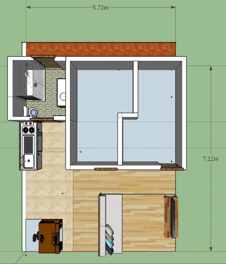 台北內湖13坪老屋翻新-格局