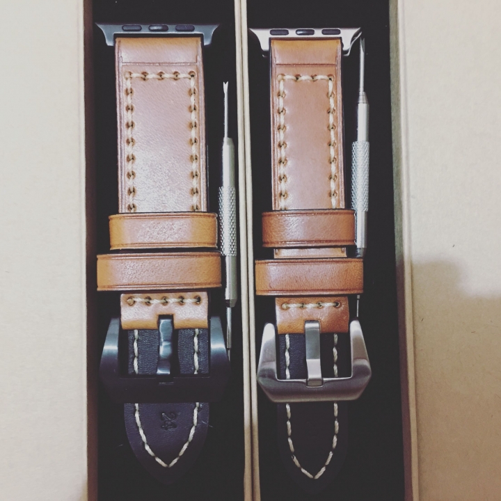 Apple Watch 皮革錶帶分享