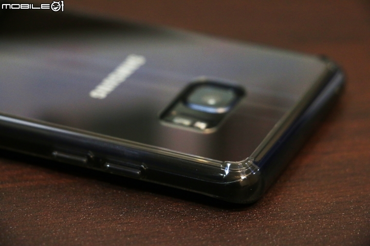Note7擎天黑實裝保護殼分享